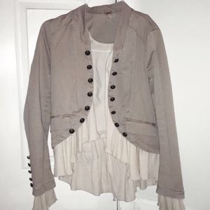 FREE PEOPLE pale pink blazer